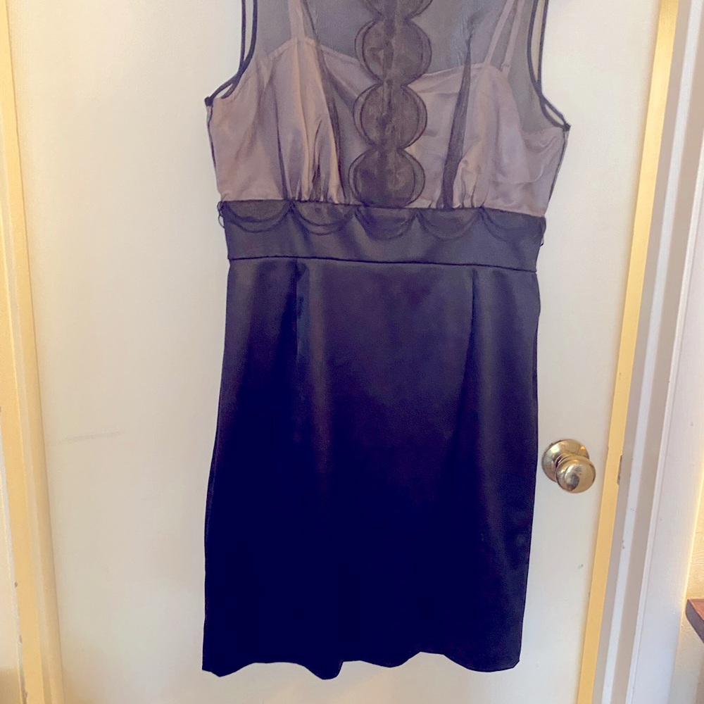Max & Cleo Black and Beige Cocktail Dress size 12